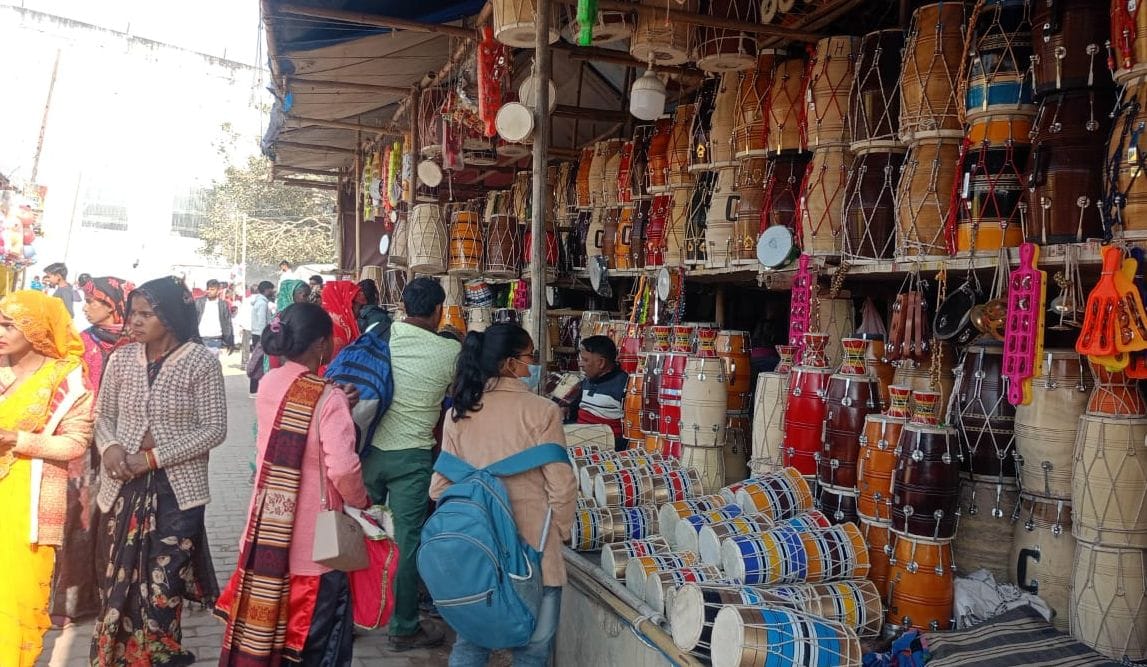 Margashirsha Mela: Men are attracted by sticks, while women are attracted by dholaks.
