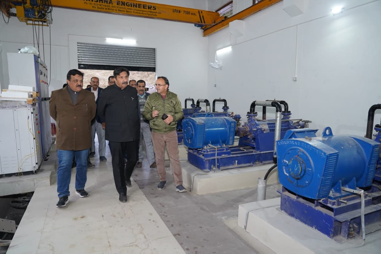 Deputy Chief Minister inspected the lift drinking water scheme