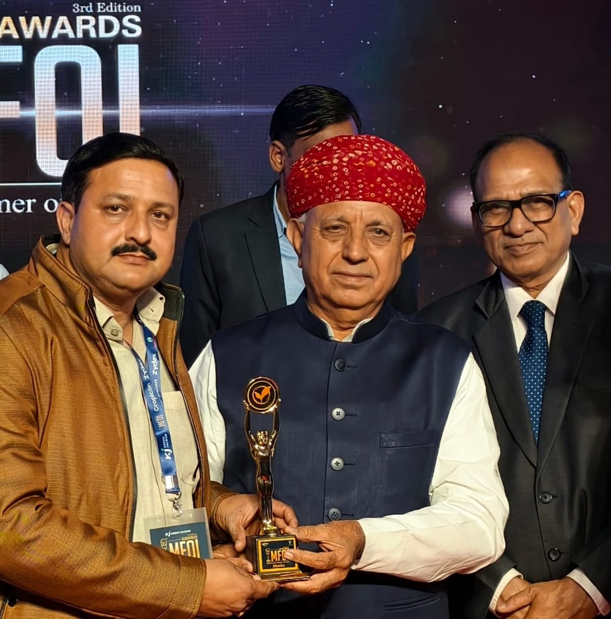 Achal Mishra of Jagdevpur received the prestigious Kisan Samman