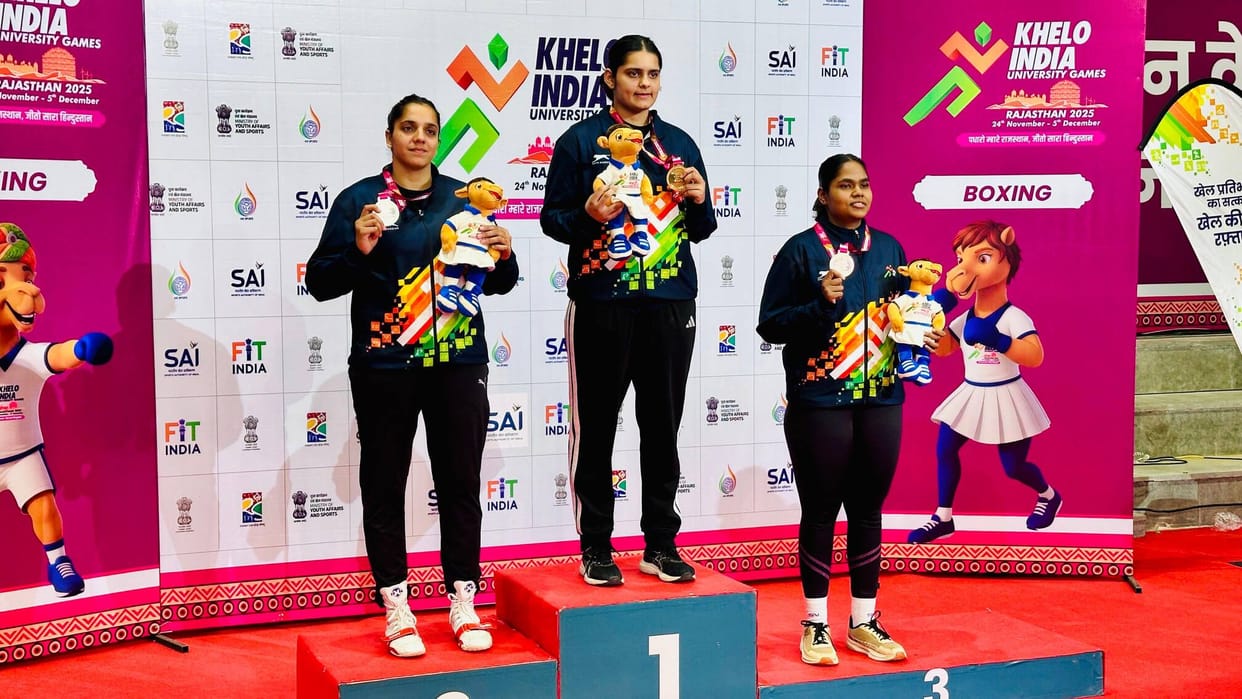 The daughters of the district showed their strength in Khelo India Games, Anjali got silver.