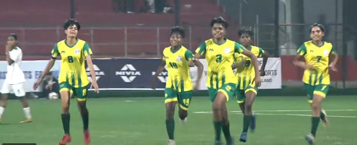 UP team defeated Assam in the semi-finals of the Near Girls National Football