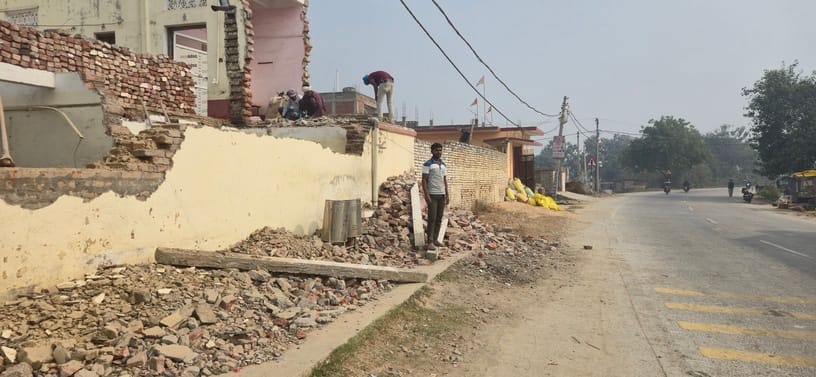 People started removing their encroachments on the highway themselves.