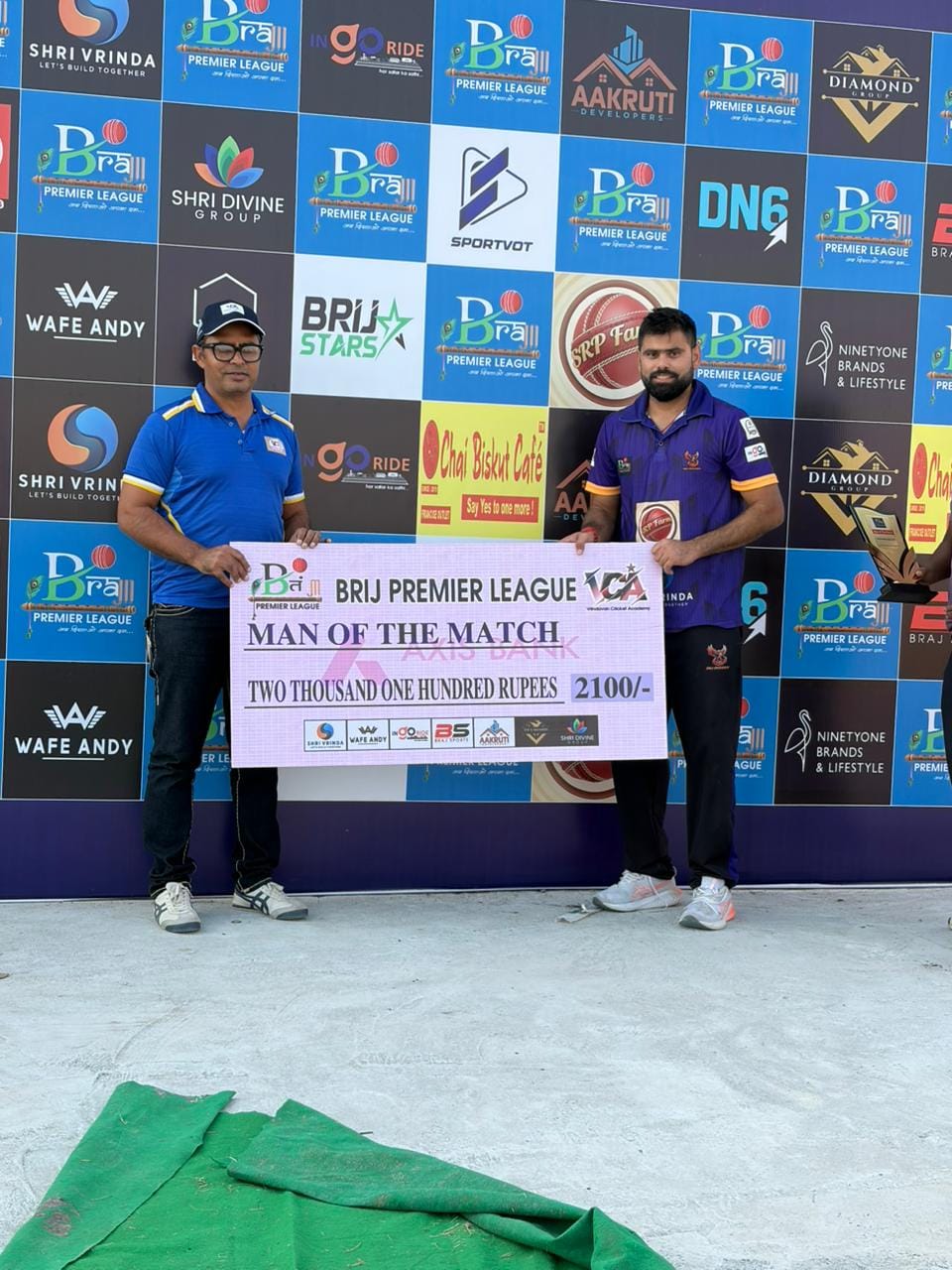 Agra's Akshat also shone in the inaugural match of Brij Premier League.