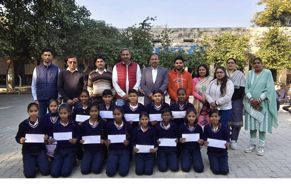 Students of Sangrauli were honored