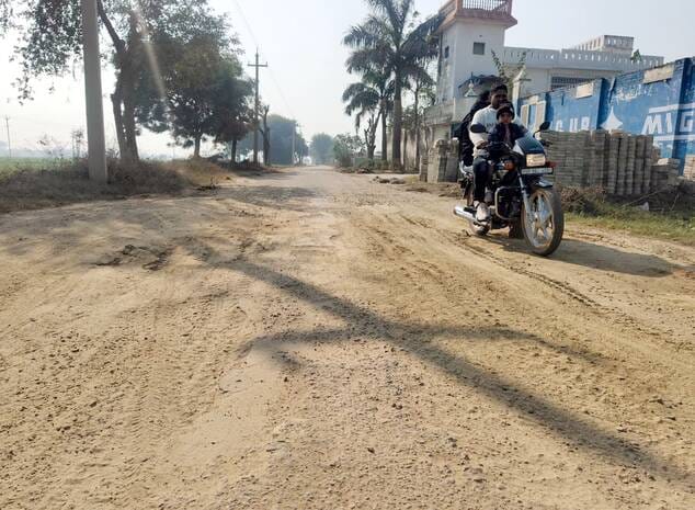 Travelling on dilapidated roads has become difficult... increased risk of accidents