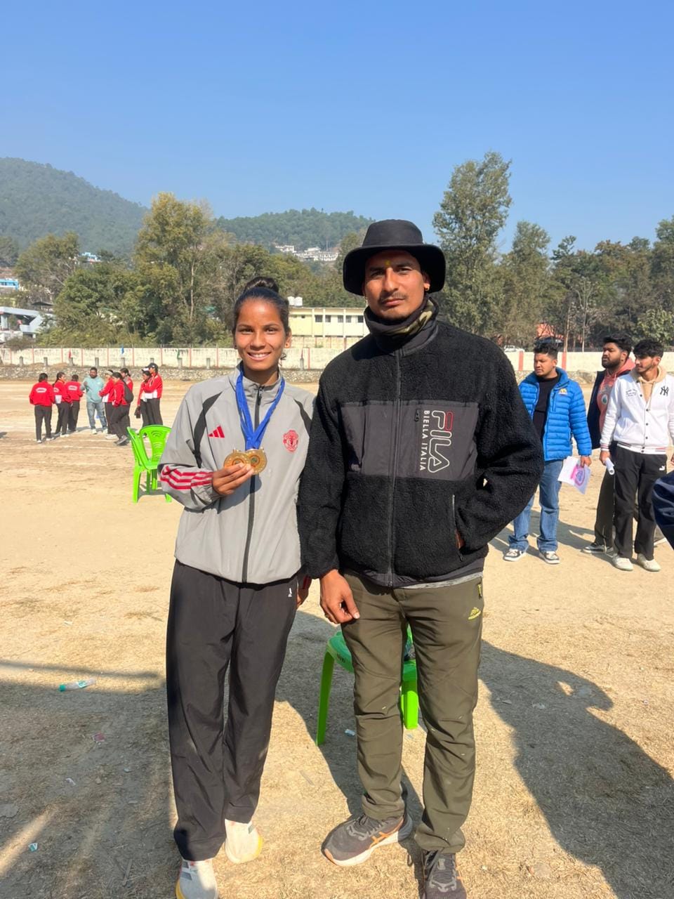 Soni finished first in the 5000m race and second in the 1500m race.