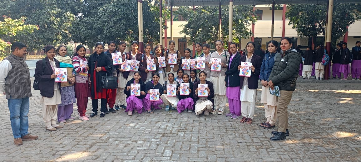 Students were made aware about women's safety.