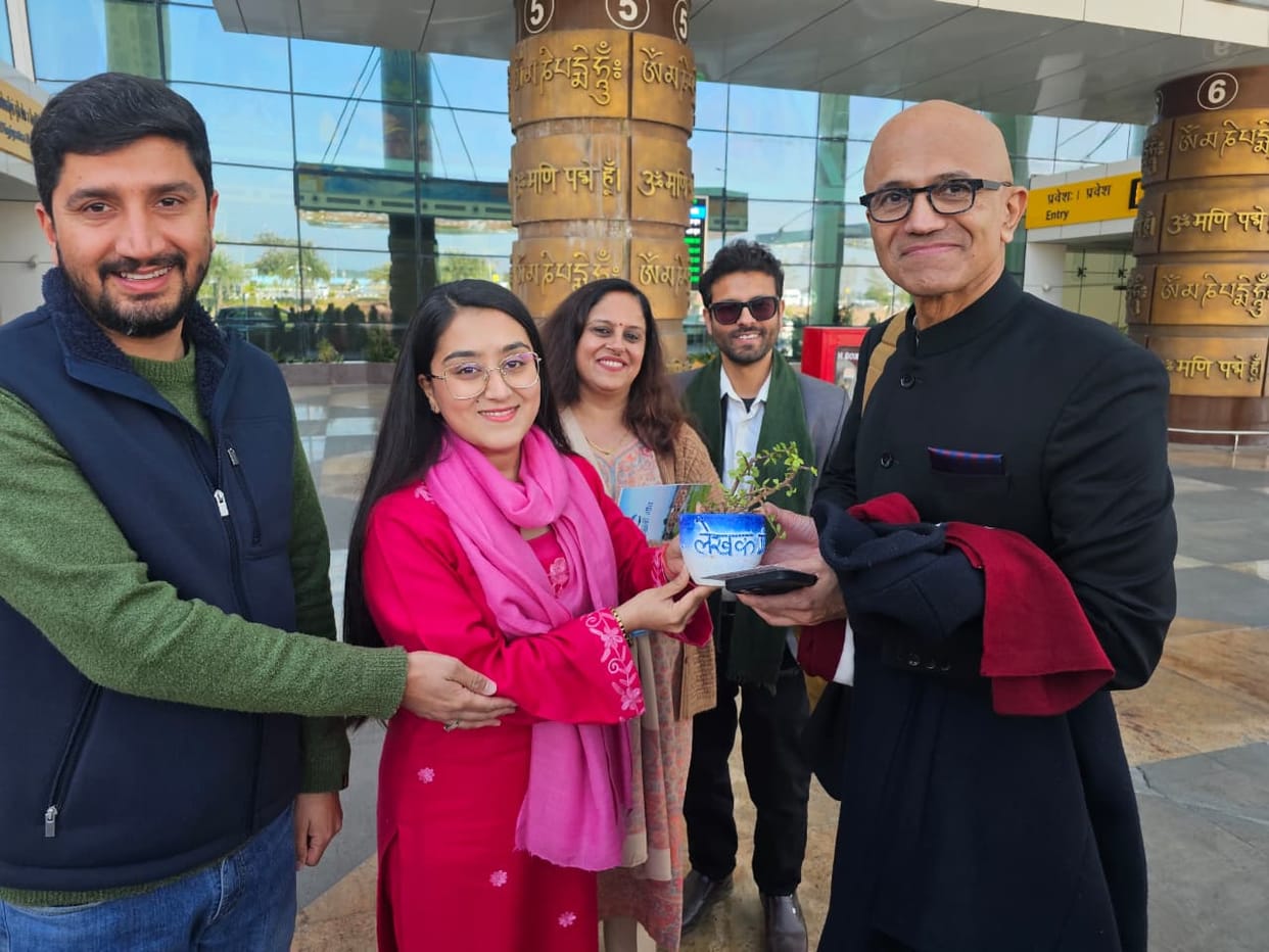 Vidushi met the CEO of Microsoft