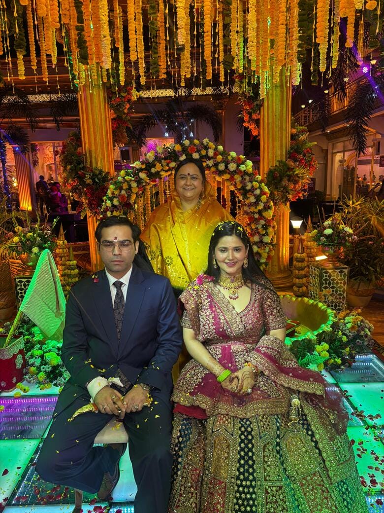 Nidhi and Chiragveer tied the knot.