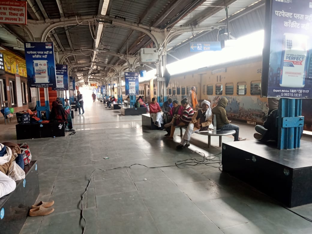 Passengers were troubled due to cancellation of two trains.