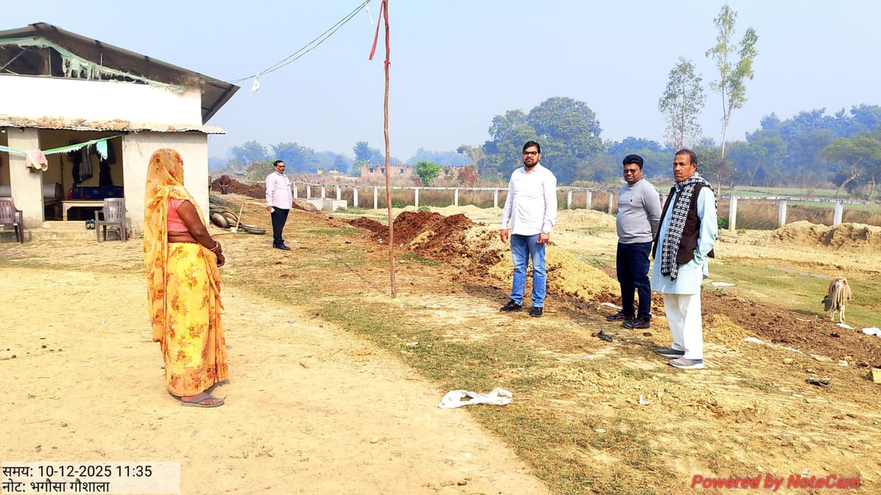 The BDO inspected the cow shelter.