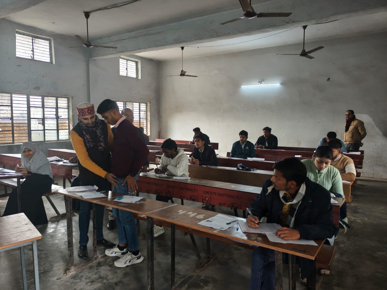 Siddharth University exams: Student caught cheating on the first day, rusticated.