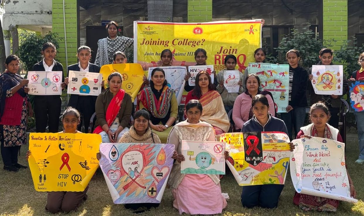 Santosh and Kunjal top the poster making and slogan writing competition