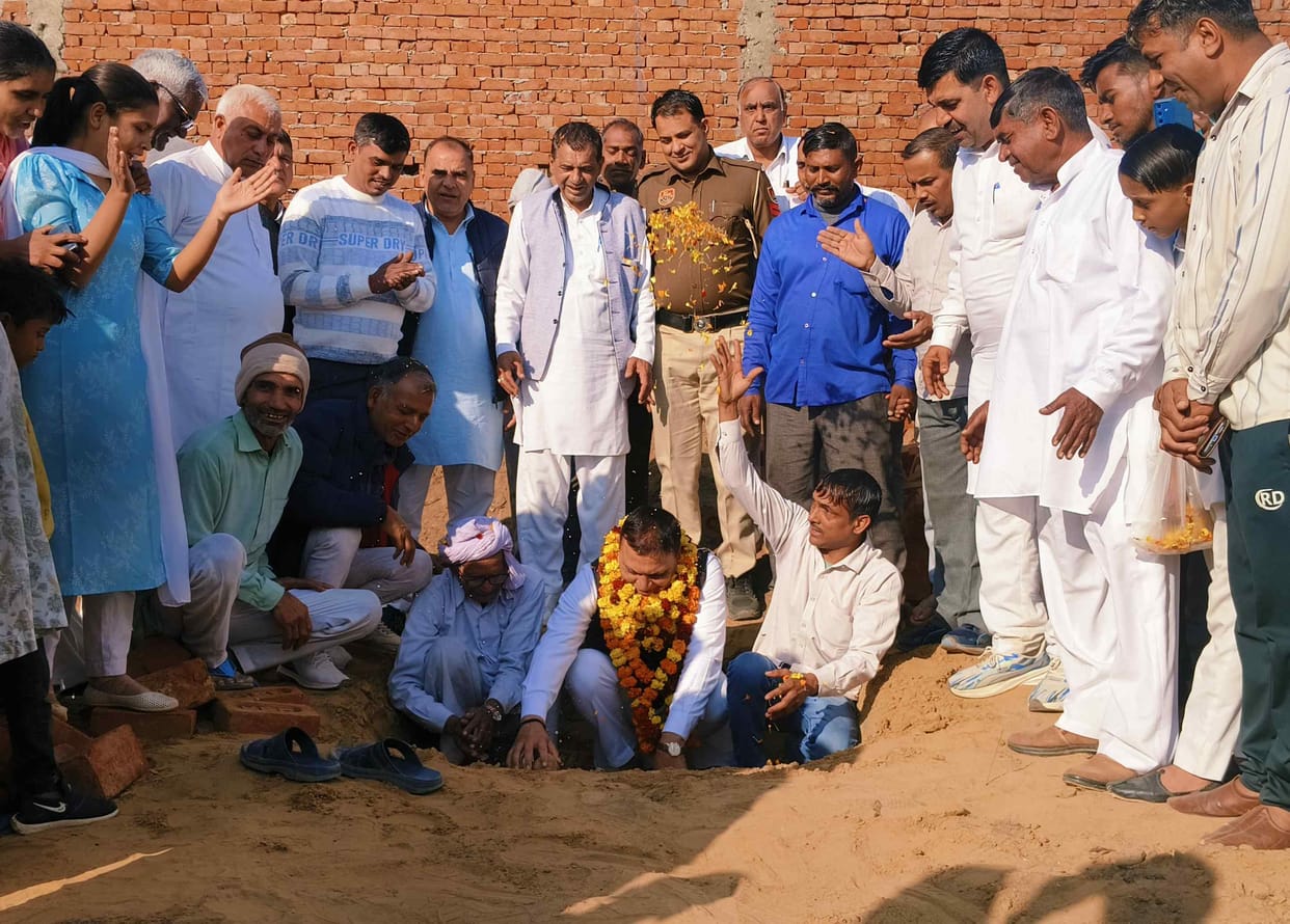 A boundary wall and two rooms will be constructed at Ambedkar Bhavan.