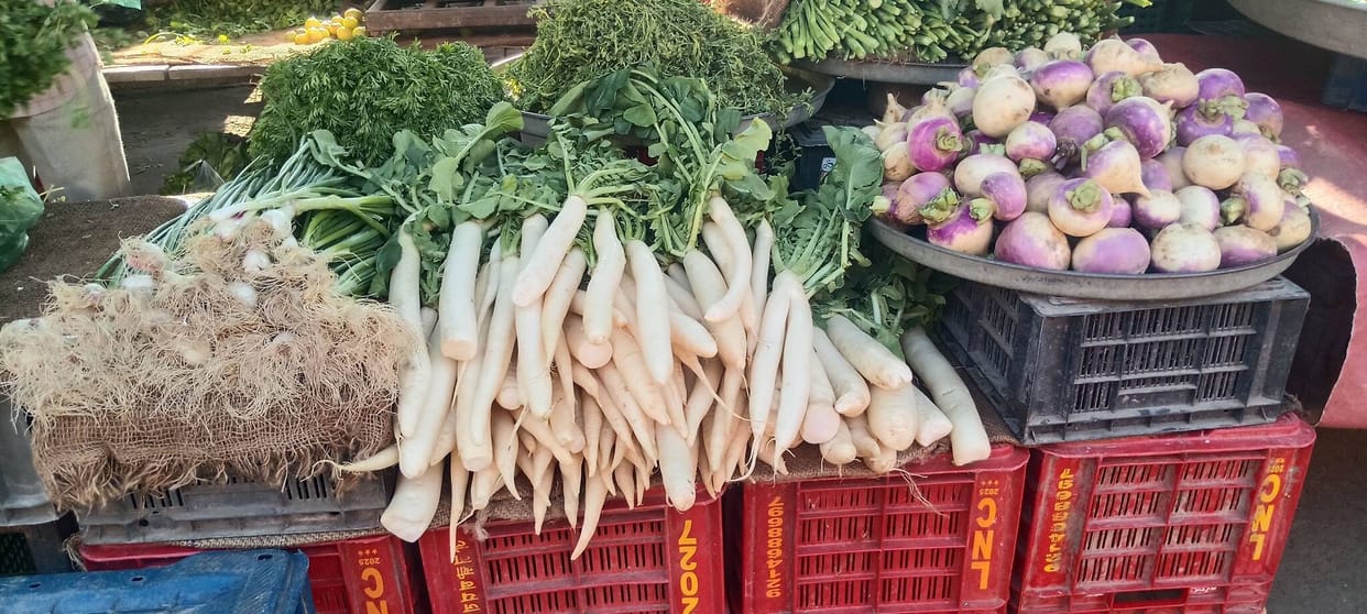 Increased supply of radishes and carrots has led to a drop in prices.