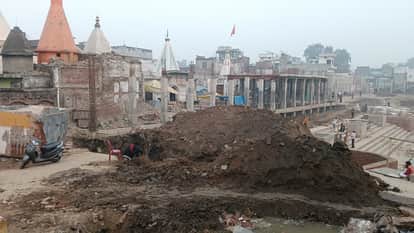 Construction of VIP gate of Shiv Mandir Corridor begins