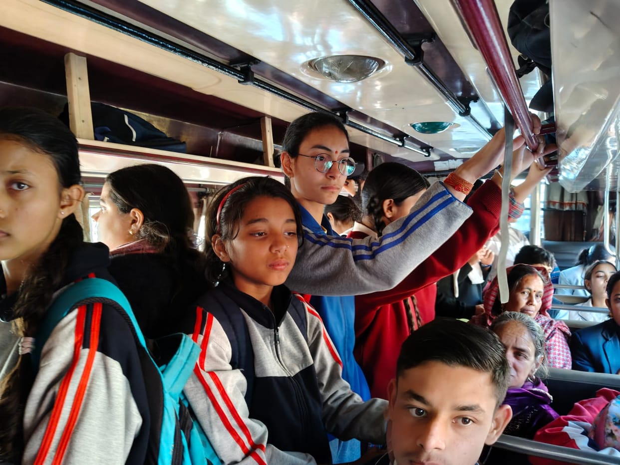 Transport system in the district stalled due to government buses going to Mandi rally