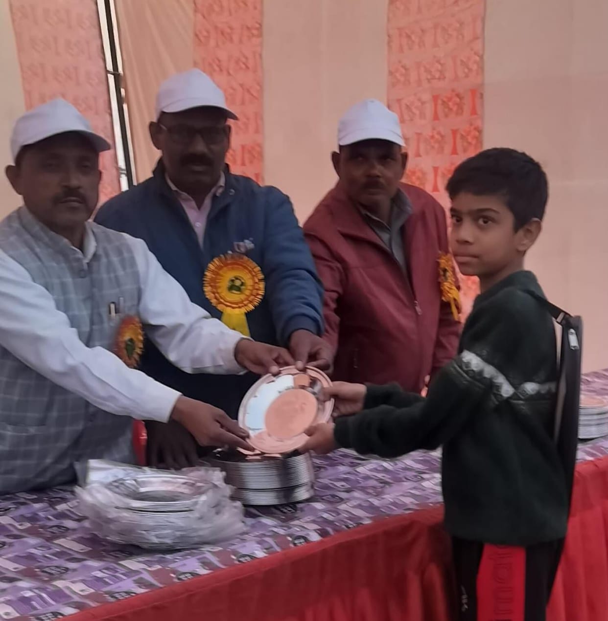 Abhijit was selected for the district badminton team.