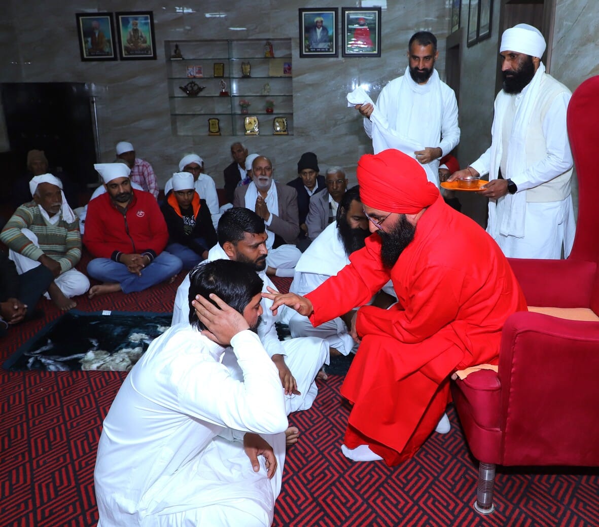 Three devotees embraced ascetic life and received new names