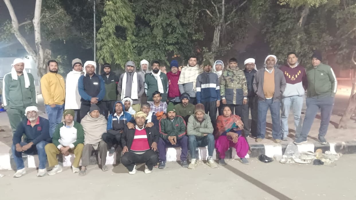 Contract employees have headed to Chandigarh.