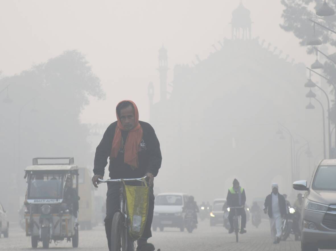 The morning was wrapped in a thick blanket of fog, making breathing difficult.