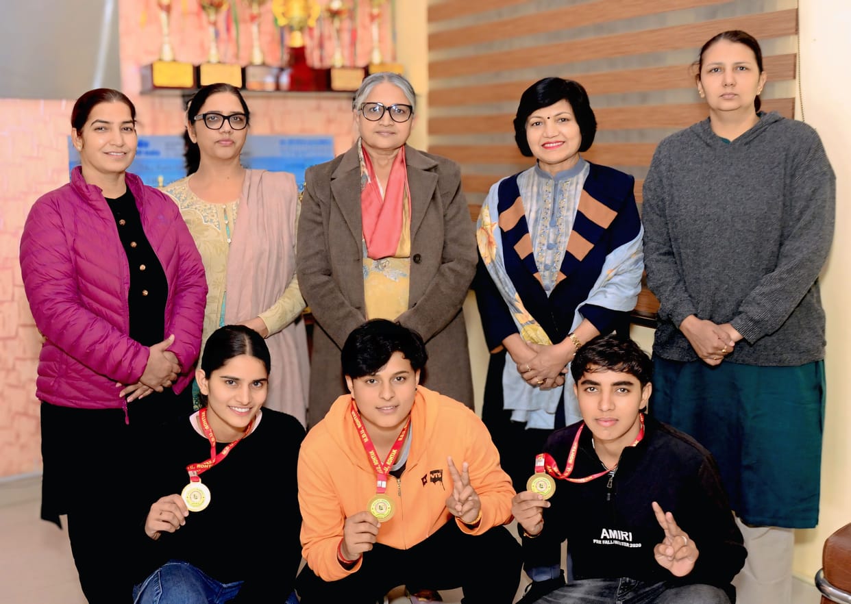 The gold medal winners of the National Style Kabaddi Tournament were welcomed.