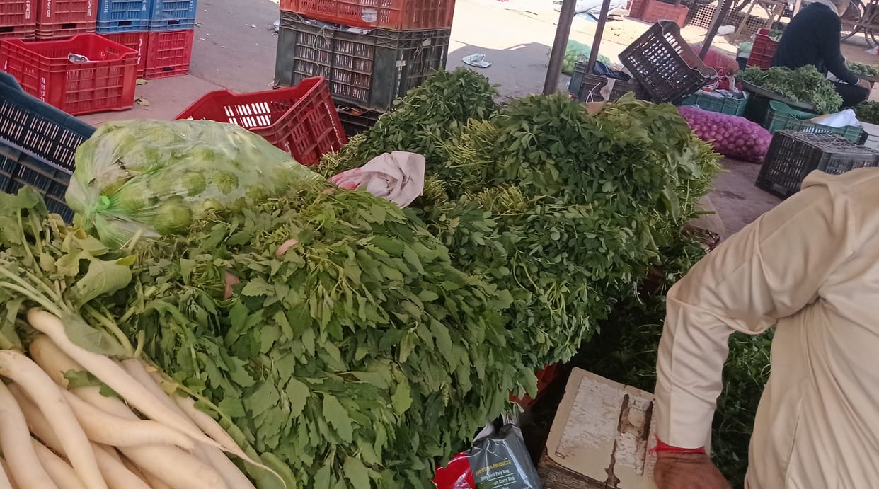 Mahendragarh's Bathua demand in Delhi is 50 quintals per day on an average.