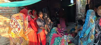 A young man who went to put out a fire in straw loaded on a tractor-trolley died after getting burnt