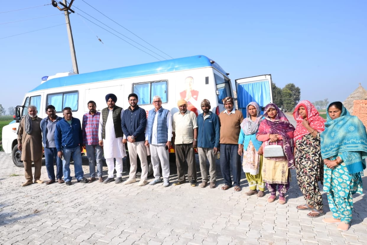 The health of 140 people was checked in the camp.