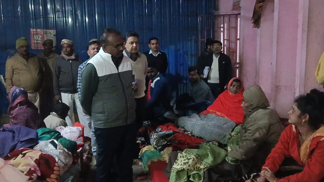 DM conducted surprise inspection of night shelters