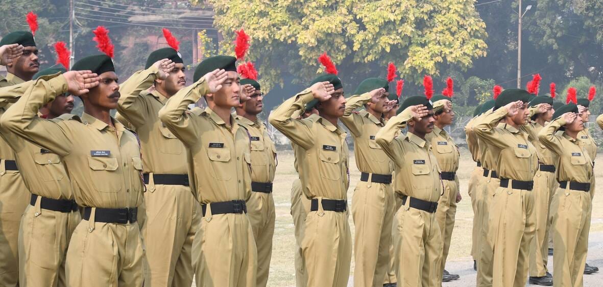 Girls do not march equally in the NCC parade.