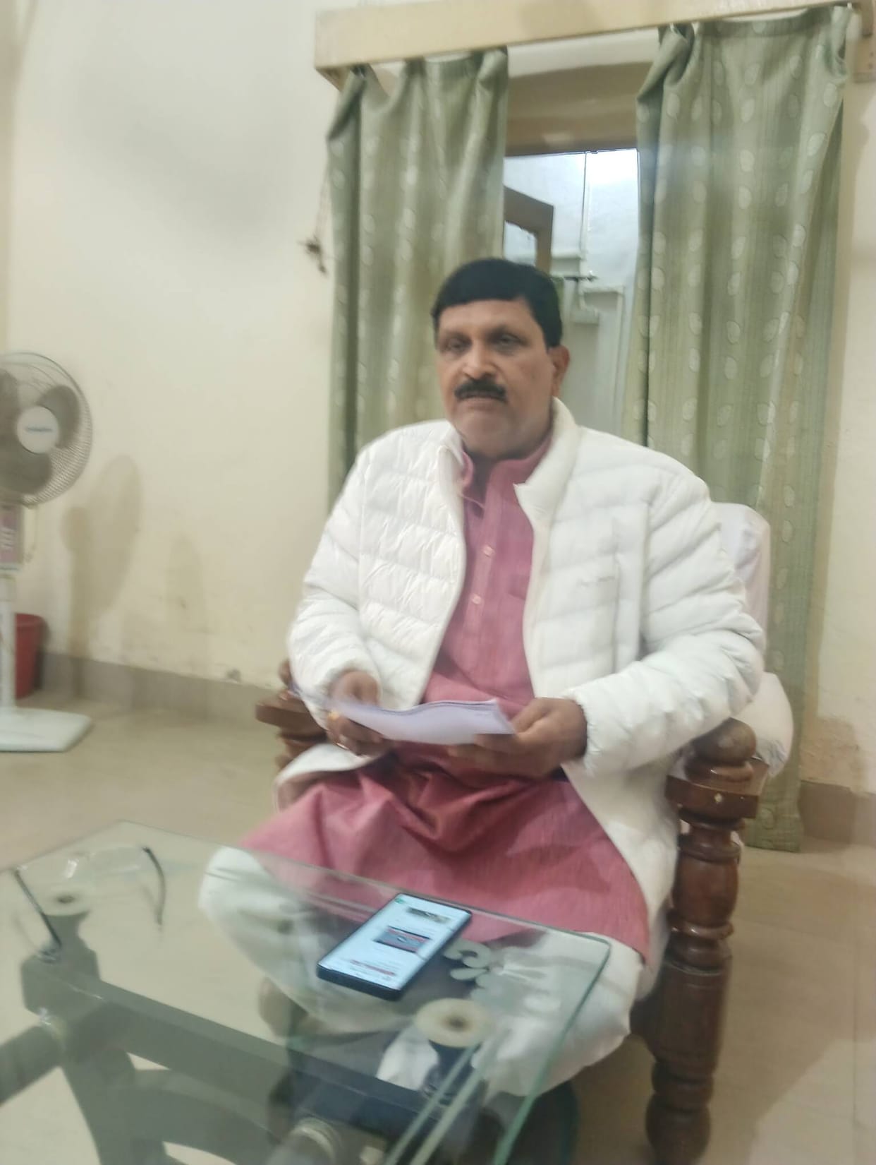 The MLA objected to taking credit for the widening of the road.