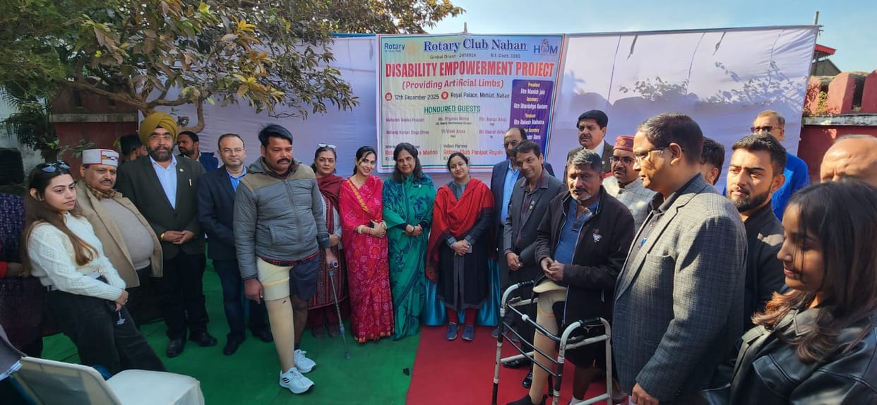 rotary donated instrument to needy people