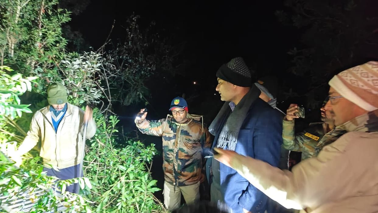 DM visited the leopard-infested Mangoli forest at night.