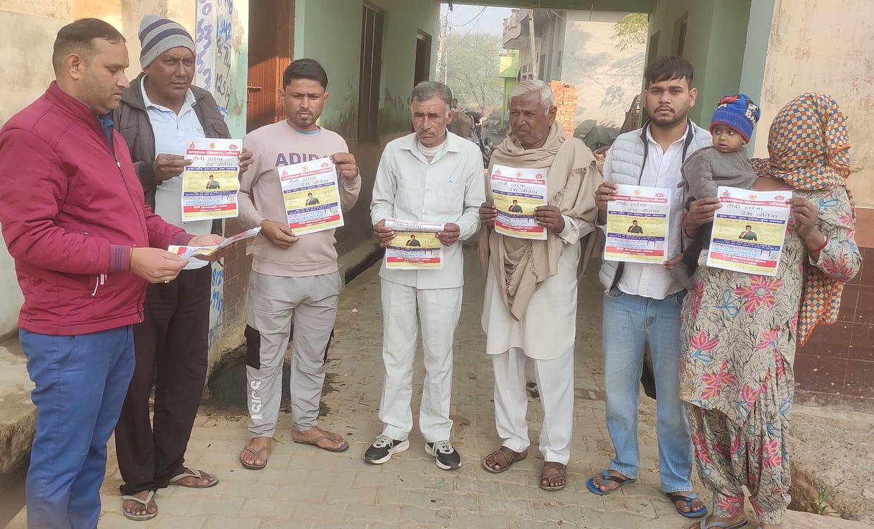 Villagers were given information about preventing tuberculosis.