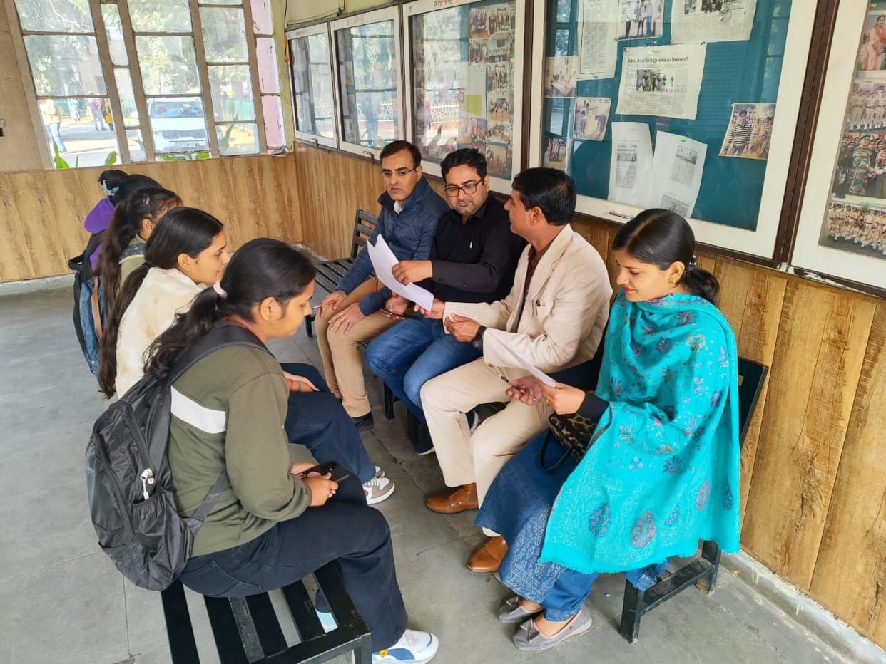 Information on stress management was provided before the exam.