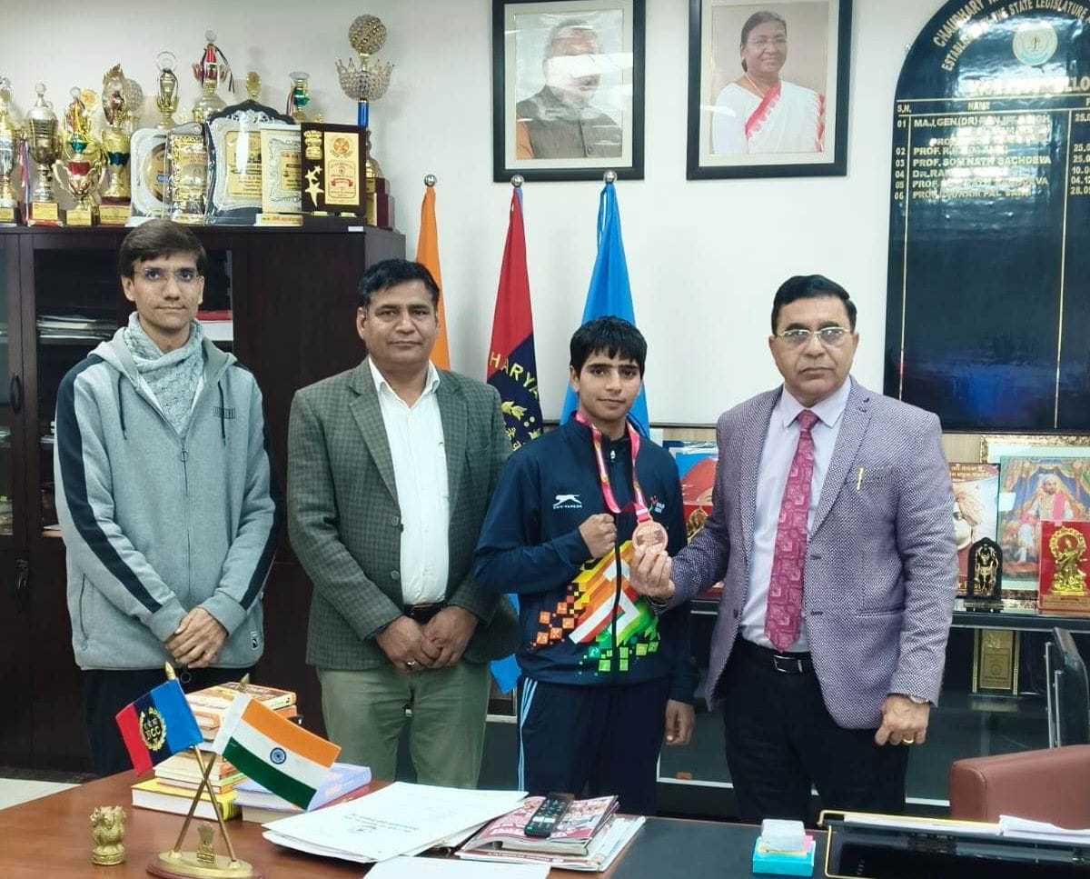 Kumari Pooja won a bronze medal at the Khelo India University Games.
