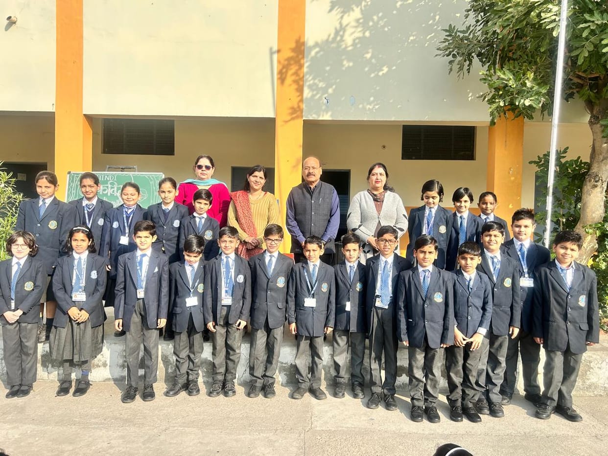 Sanaya and Purva Singh first in poetry competition