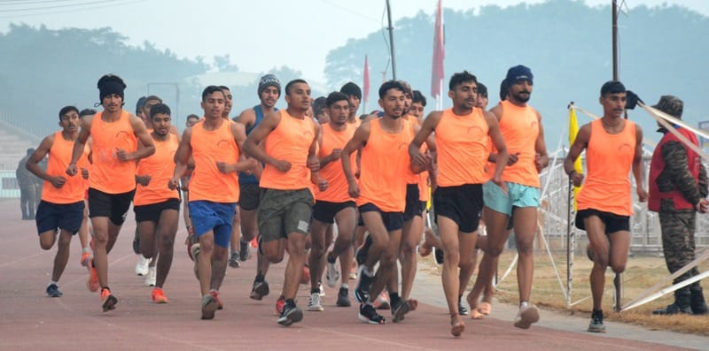 Young men from Rohtak and Sonipat showcased their talent during the army recruitment drive.