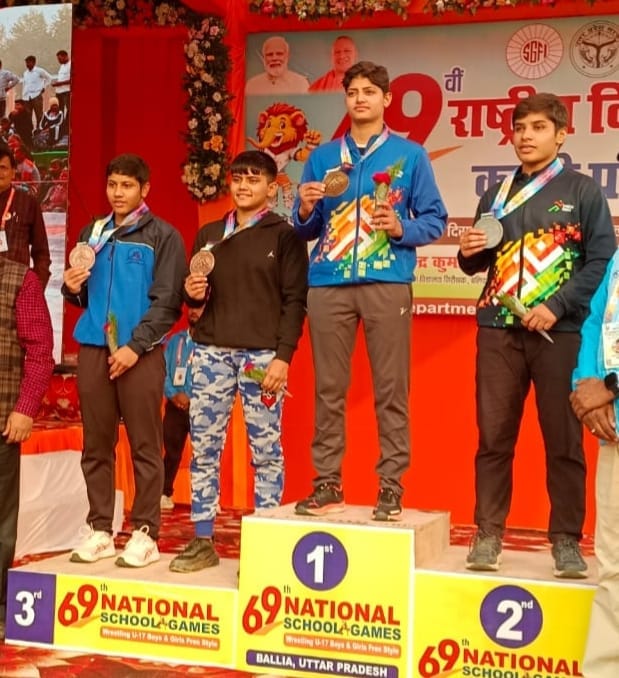 Rohtak wrestlers win three gold medals in the School Nationals