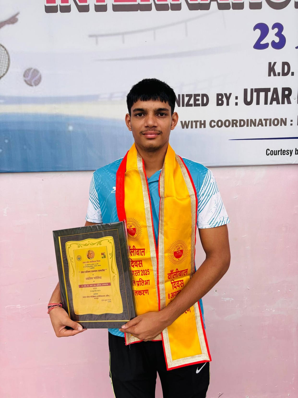 Apratim from Agra shines in China, winning a bronze medal for India in volleyball.