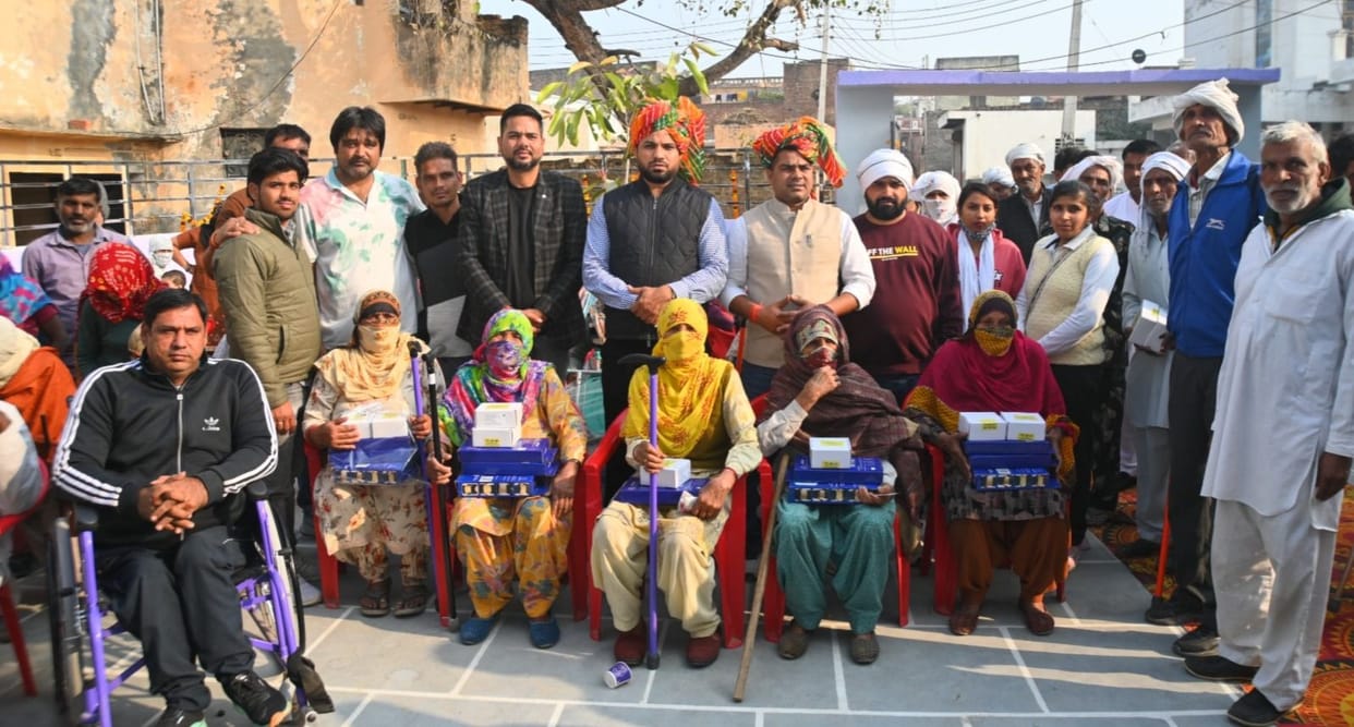 The MLA inaugurated the Bajad community center and distributed assistive devices to 176 people.