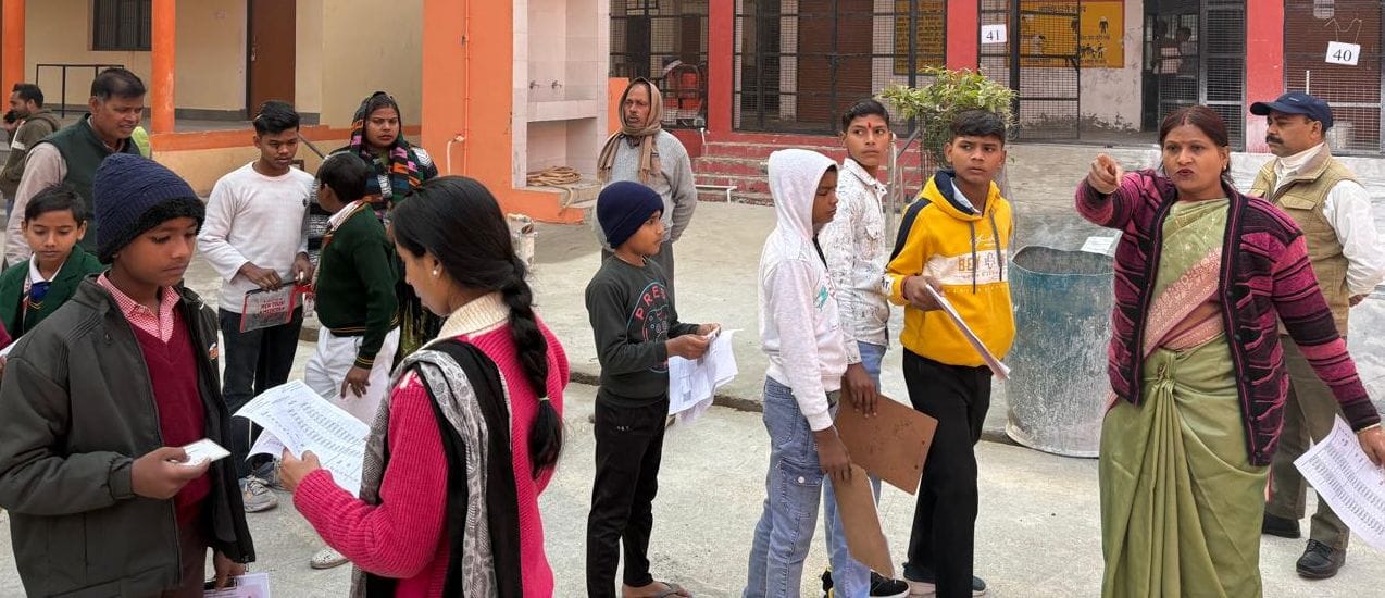 The enthusiasm of the children was visible in the entrance examination