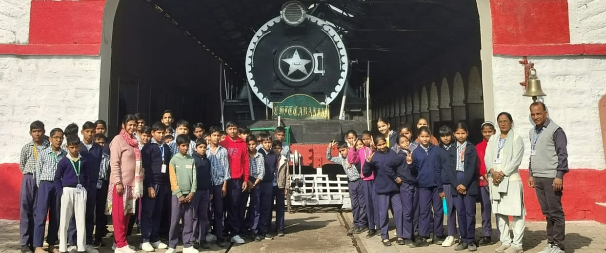 The students visited the Heritage Steam Loco Shed.
