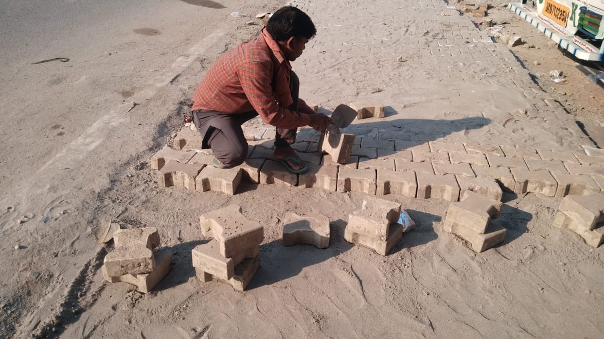 New work and old interlocking tiles, questions arise