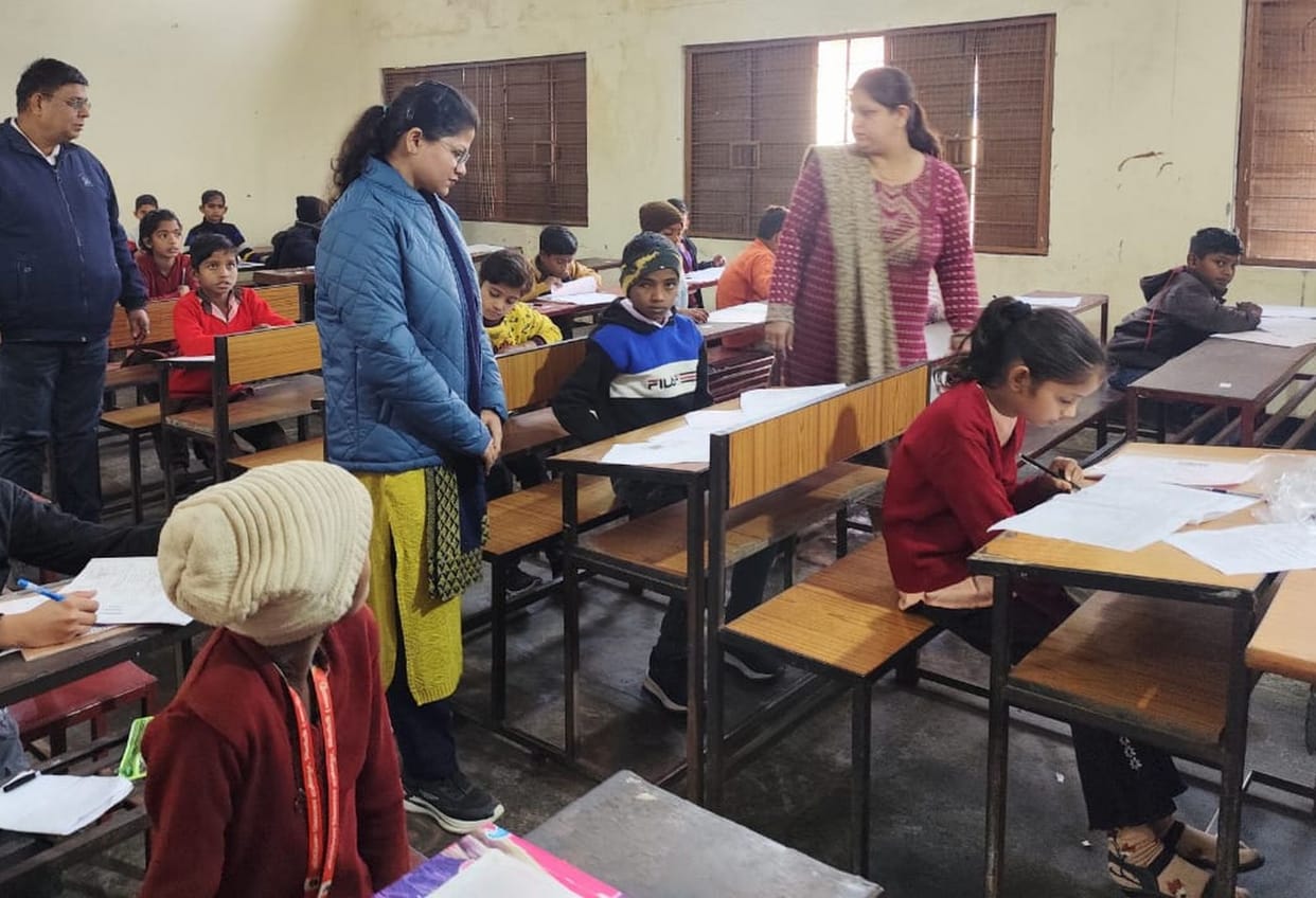 Out of 4077 students, 3255 appeared for the Navodaya entrance examination.