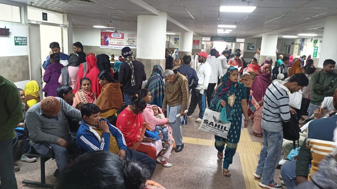 1,820 patients were seen at the district hospital, and 18 operations were performed