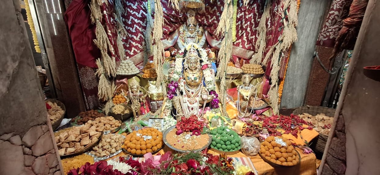 56 types of sweets and dishes were offered to Golden Mahalakshmi