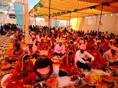 Under the CM Mass Marriage Scheme, 35 married couples were remarried