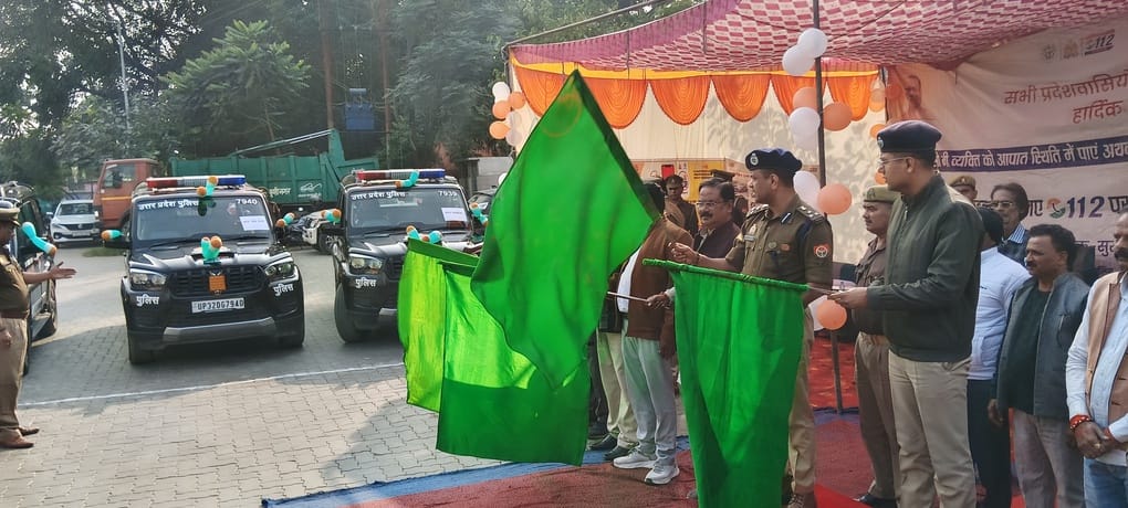 The DIG flagged off nine PRV vehicles.